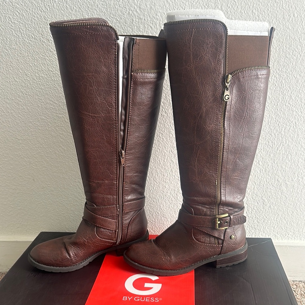 G by Guess brown riding boots